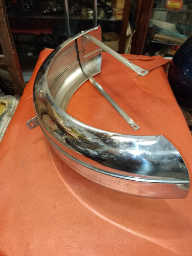 Guardabarro Siambretta 125 Std Delantero Cromado Original 0k 1