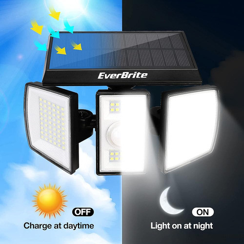 Luces Solares Para Exteriores Everbrite, 128 Luces Led 7000k 1