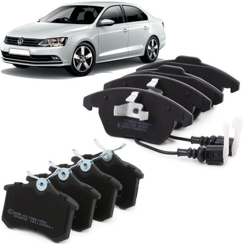 Kit Pastillas Freno Para Volkswagen Vento 2.5 Del. Y Trasero 0