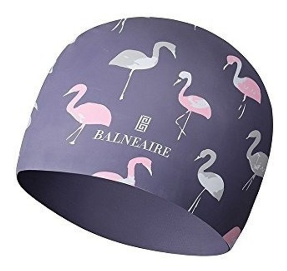 Balneaire Gorra De Natación De Pelo Largo De Silicona Para M 1