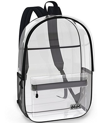 Mochila Super Heavy Duty Clear Para Escuela, Viajes, Deporte 0