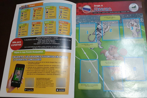 Album** Rusia 20/18 ** Editorial Aladino, Vacio, Año 2018 1