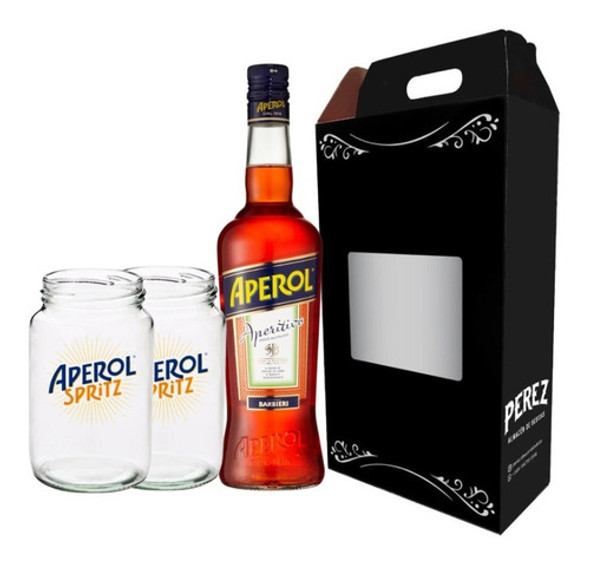 Kit Aperitivo Aperol 750ml + 2 Frascos Aperol - Pérez Tienda 0