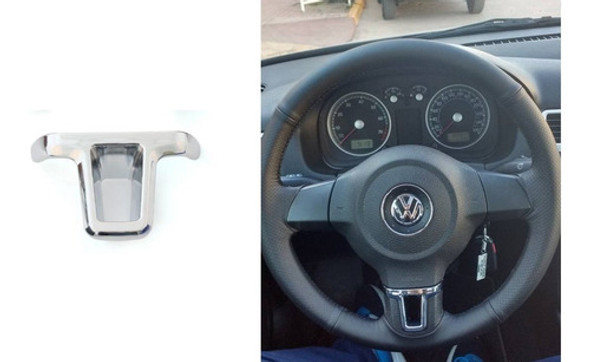 Aplique Central Volante Volkswagen Vw Bora Gol 1 Pieza 0