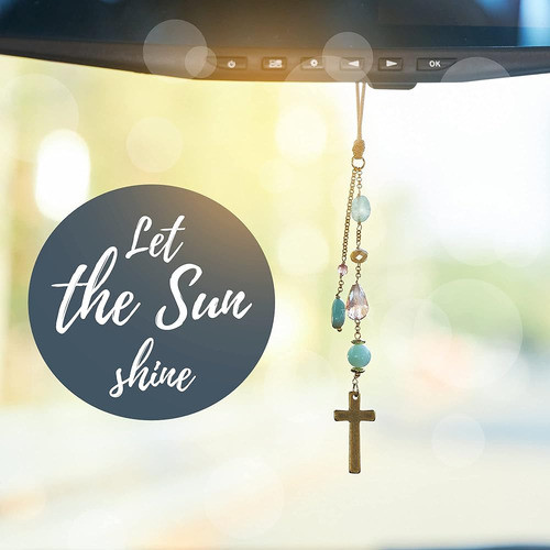 Akitai Elegant Cross Para El Espejo Del Coche - Encanto Del 1