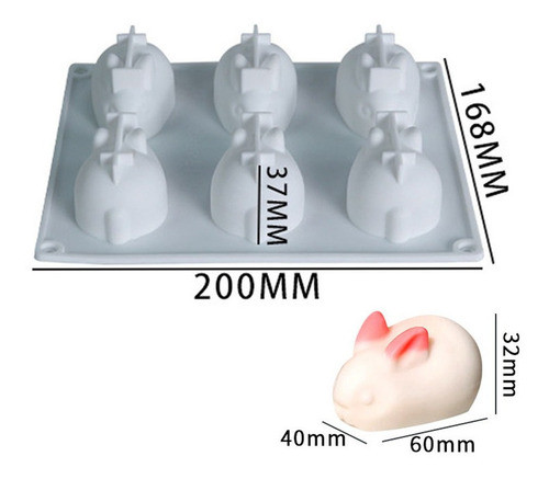 Moldes Silicona Conejitos Fondant Porcelana Pasta De Goma 1
