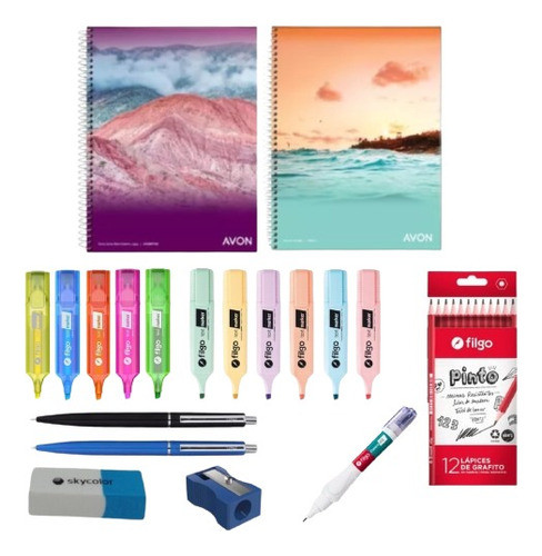 Kit Combo Escolar Universitario 16 Piezas Económico 0