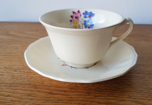 Juego De Taza Y Plato De Té Loza Inglesa Alfred Meakin (c/u) 1