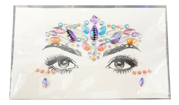 Strass Cristales Autoadhesivos Maquillaje Artistico Facial 1