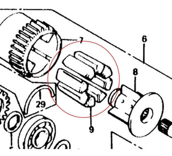 Manchon Transmision Primaria Original Honda Cb 750 Moto Sur 1