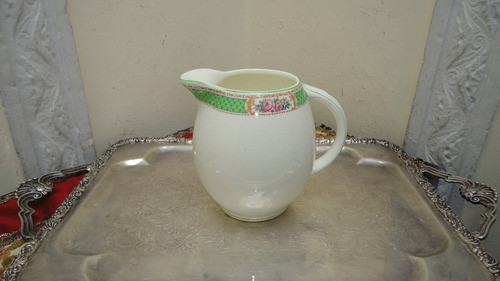 Jarra Inglesa Antigua Guarda Con Rosas Linda Mirala 0