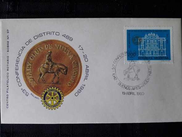 Sobre Conmemorativo Del Rotary Club De Nueva Chicago 1980 0 Sobre Conmemorativo Del Rotary Club De Nueva Chicago 1980 0