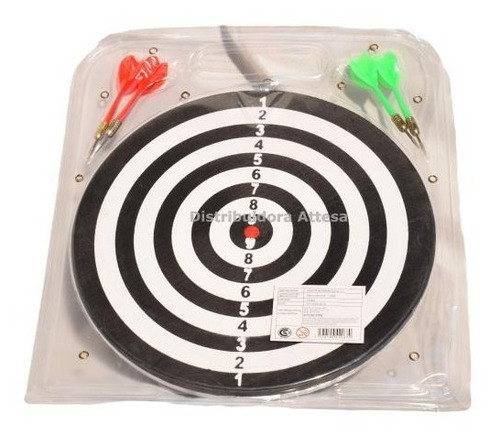 Juego De Dardos Madera Set De Punteria Tiro Al Blanco 12 Pul 1