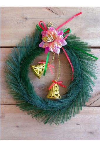 Corona Aro Colgante Navideño Navidad Decoración 20 Cm 0