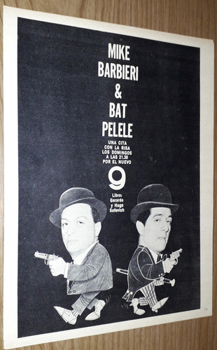 P415 Clipping Publicidad Canal Barbieri Pelele Año 1964 0