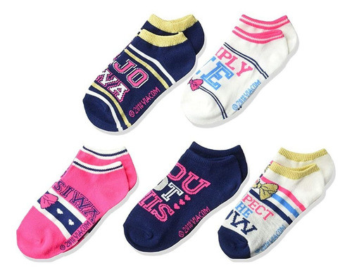 ~? Jojo Siwa Chicas Jojo Siwa 5 Pack No Show Calcetín Casual 0
