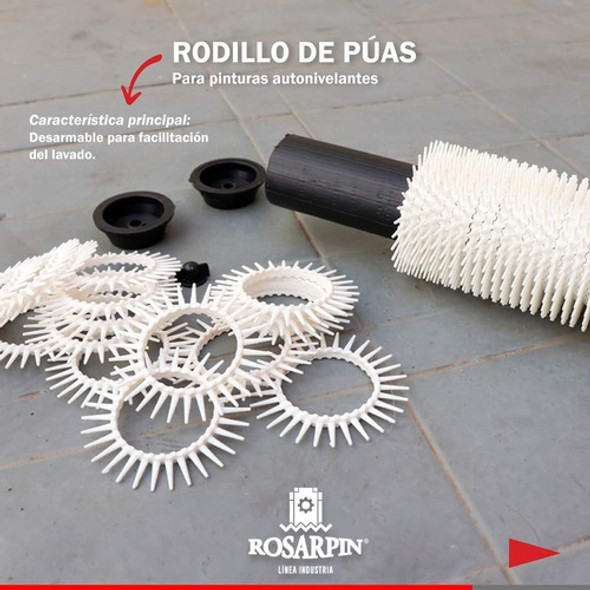 Rodillo De Puas 22 Cm Para Pintura Autonivelante Rosarpin 1 Rodillo De Puas 22 Cm Para Pintura Autonivelante Rosarpin 1