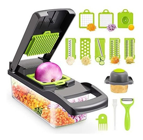 Picadora De Alimentos Multifuncional 13 En 1 Con 8 Cuchillas 0