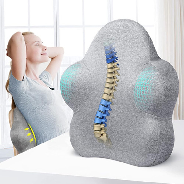 Almohada De Soporte Lumbar Para Silla De Oficina, Cojín De A 0