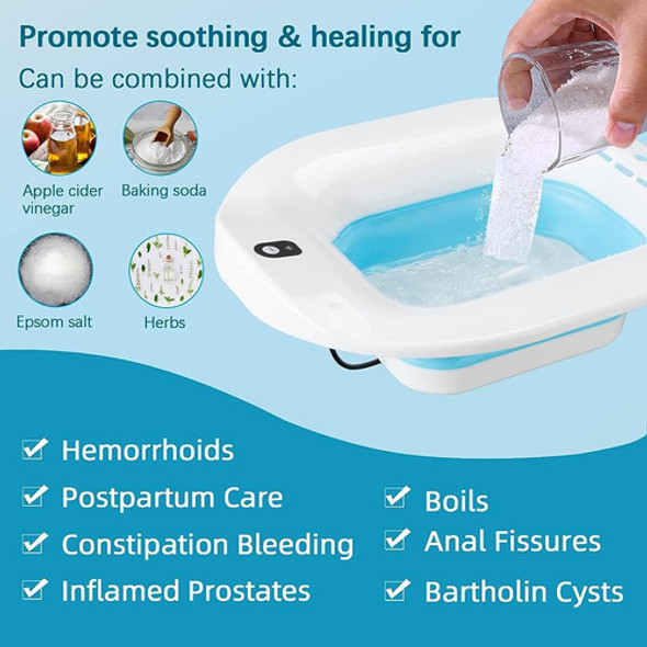 Irwpitw Sitz Bath, Electric Sitz Bath For Toilet Seat Hemorr 1