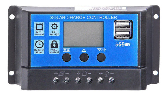 Regulador De Carga Panel Solar 30a 12v 24v Pwm 0