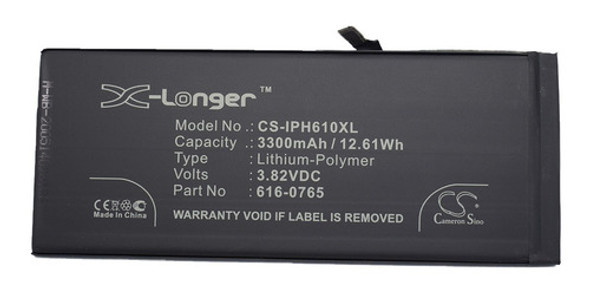 Bateria Para Celular iPhone 6 Plus 3300 Mah Extra Carga 0 Bateria Para Celular iPhone 6 Plus 3300 Mah Extra Carga 0