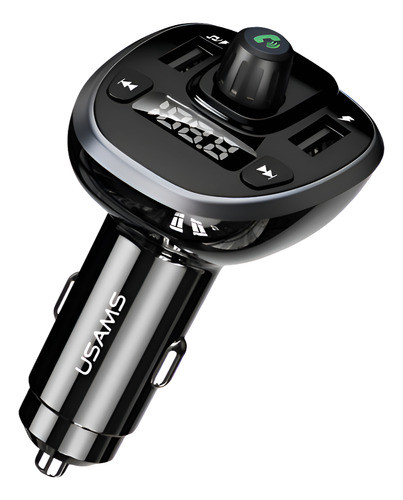 Cargador Auto Cc115 C/ Transmisor Fm Usams Cc115 2 Usb/3 4a 0