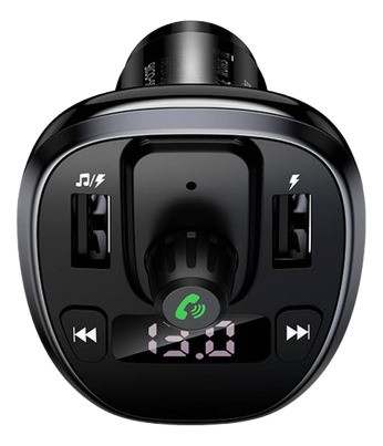 Cargador Auto Cc115 C/ Transmisor Fm Usams Cc115 2 Usb/3 4a 1