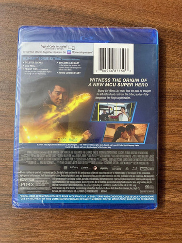 Shang-chi Y La Leyenda De Los Diez Anillos Blu-ray En Stock 1