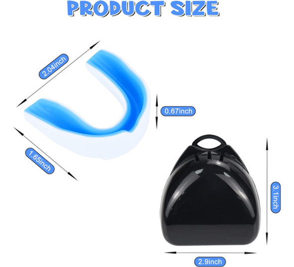 Protectores Bucales Deporte Niños Con Estuche Pack De 6 1