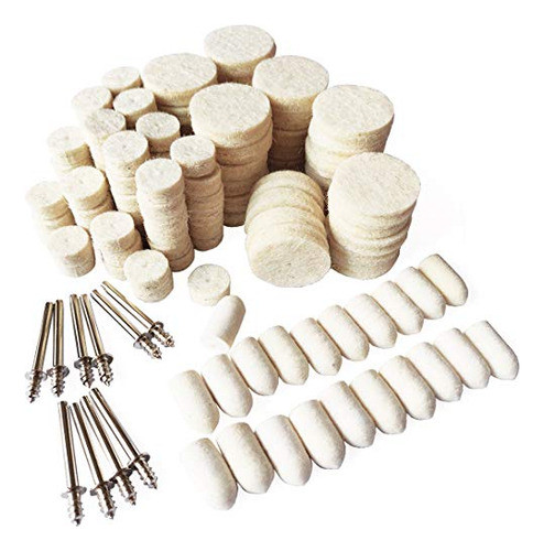 Fieltro De Lana De Pulido Pulido Juego De Almohadillas ... 0