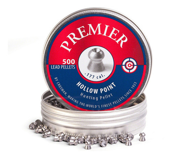 Chumbos Premier Crosman® Hollow Point 4.5 Tiro Caza Preciso 0