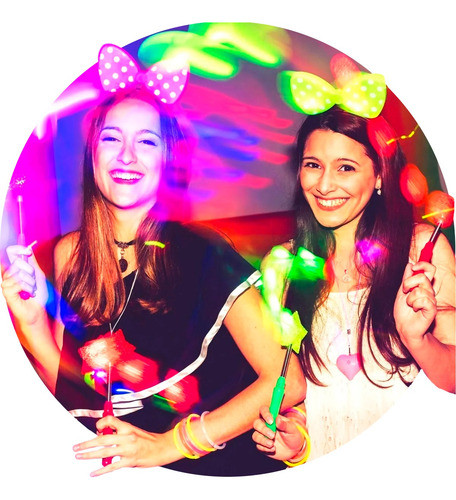 Vip 400 Art. Combo Cotillon Luminoso Led Neon Fluo Carioca 0