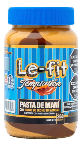 Pasta De Maní Le Fit Temptation Con Dulce De Leche 2 X 360gr 0