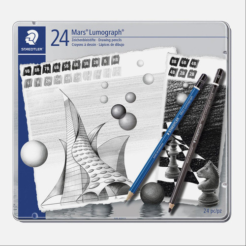 Lapiz Staedtler De Graduacion Lumograph Lata X 24 0