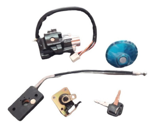 Set De Contacto Trabas Y Tanque Motos Custom 0