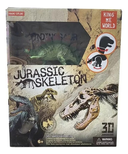 Dinosaurio Esqueleto 3d Cretaceous Stegosaurus Original 0