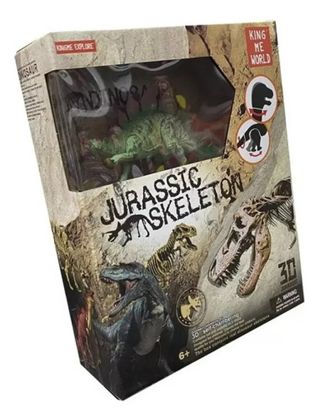 Dinosaurio Esqueleto 3d Cretaceous Stegosaurus Original 1