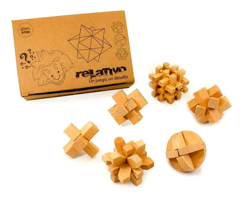Juegos De Ingenio En Madera X 6 Juego De Ciencia Relativo 0