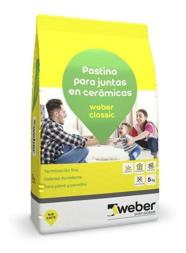 Pastina Weber Classic X 5kg Plata Ceramicos 0