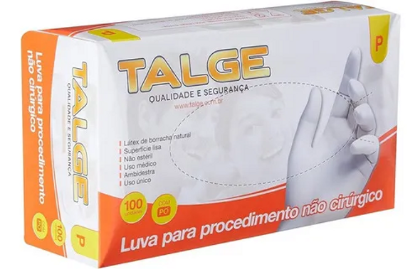 Talge Latex Examination Gloves with Powder – Size PP, White (Box of 100) Talge Latex Examination Gloves with Powder – Size PP, White (Box of 100)