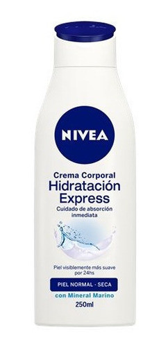 Crema Corporal Hidratación Express Nivea 250 Ml 0