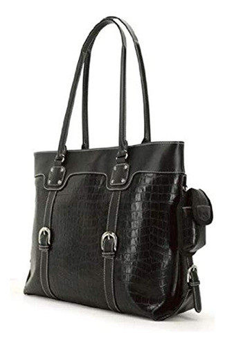 Mobile Edge Faux Croc Signature Tote 16pc 17 Macbook Pro 0