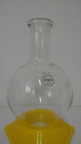 Balón De Vidrio Borosilicato De 2000 Ml Pyrex Cuello Corto 0