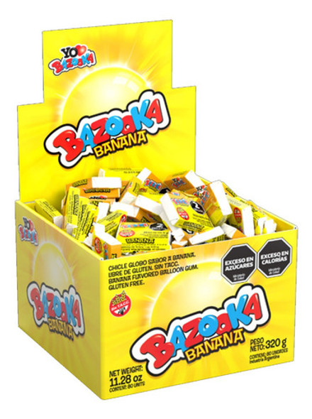 Bazooka Chicles Banana Pack X 80un - Cioccolato Tienda Dulce 0