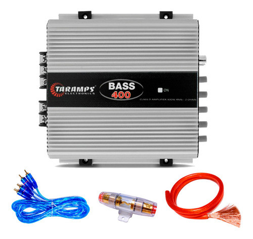 Potencia Taramps Bass 400w Graves Para Subwoofer Con Cables 0