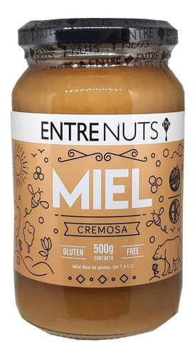 Miel De Abejas Cremosa 100% Pura 500 Grs Entrenuts X 2u 0