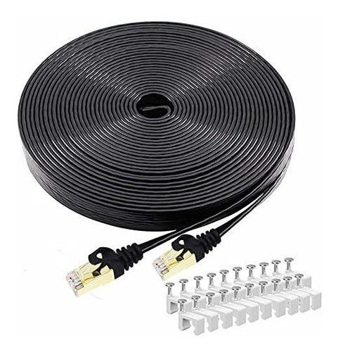 Cable Ethernet Cat 8 De 6 Metros 40 Gbps 2000 Mhz Negro 0