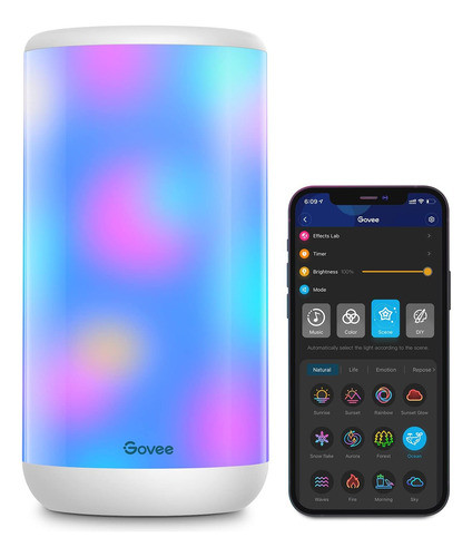 Lampara De Mesa Luces Led. Cambia Colores. Decora Dormitorio 0