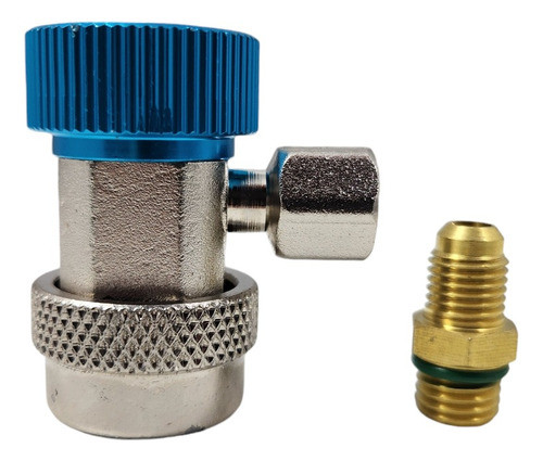 Válvula Acople Rápido Baja 14mm A 1/4  Aire Automotor R134a 0